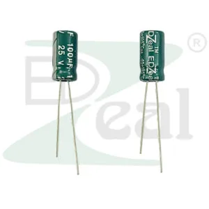 100UF 25V 6.3x12MM Edzeal Electrolytic Capacitor