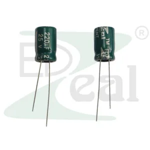 220UF 25V Size 8x12MM Edzeal Electrolytic Capacitor