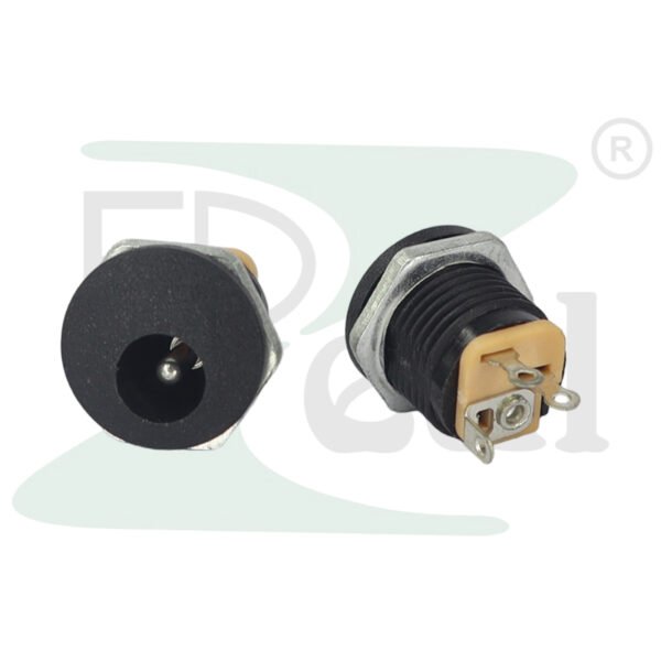 DC Socket 022 Round With Screw Copper 2.1mm