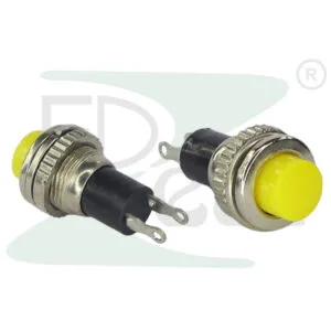 Push Button Switch DS 314 Yellow Metal Mid 11mm