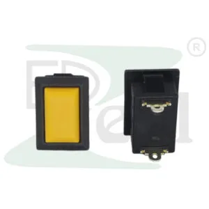 Push Button Switch RS 11 Push to On Yellow