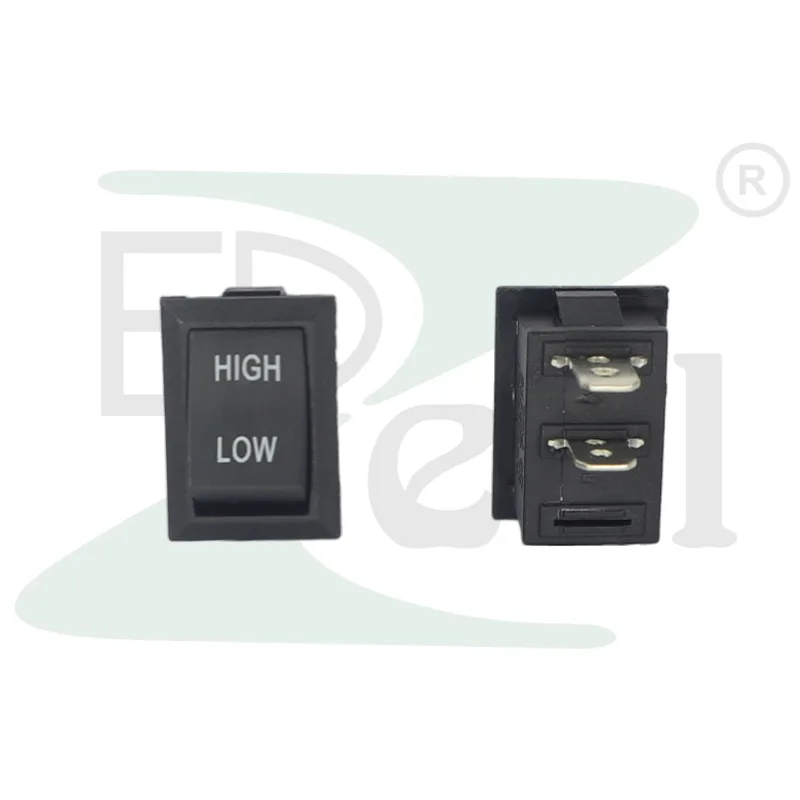 Rocker Switch 12 2 Pin Black High Low Written