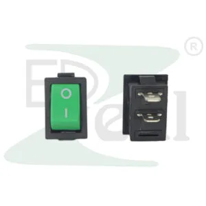 Rocker Switch 12 2 Pin Green On Off Iron