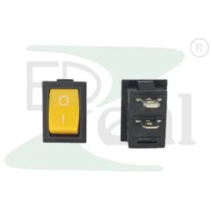 Rocker Switch 12 2 Pin Yellow On Off Iron