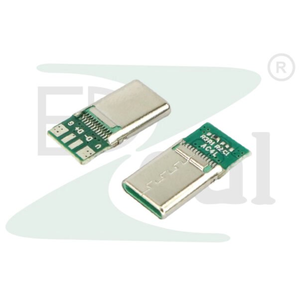 Type C 4 Core with Joint 24 Pin 16.5mm 3.1 Amp Green
