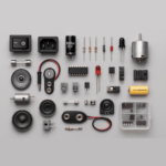 Detailed View of Common Electronic Components
