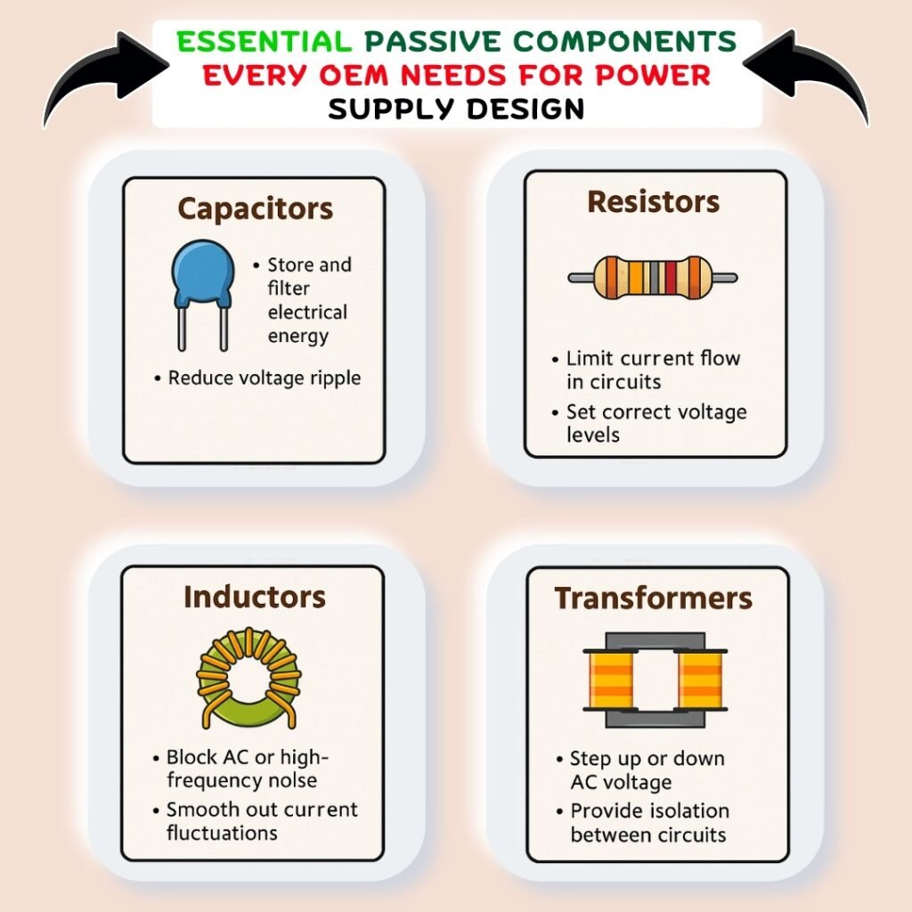 Passive Components Selection Guide for Power Supply Manufacturers