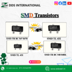 SMD transistors by EDZeal DDS International including BC547 847B, BC548 848B, TL431 and TL432 surface mount components.