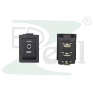 KCD1 Rocker Switch 3 Pin Black Copper 12V ON-OFF-ON