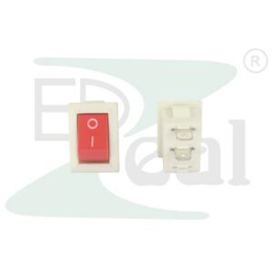 KCD11 Mini Rocker Switch 2 Pin White Short Legs SPST ON OFF 3A 250V