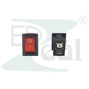 KCD11 Mini Rocker Switch 2 Pin Long Leg Black ON OFF SPST 250V 3A
