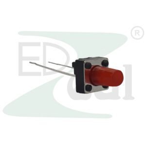 Tactile Switch 2PIN 6x6x9.5 Red IRON