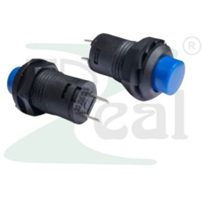 DS-428 Blue Self-Lock Push Button Switch 12mm 2 Pin