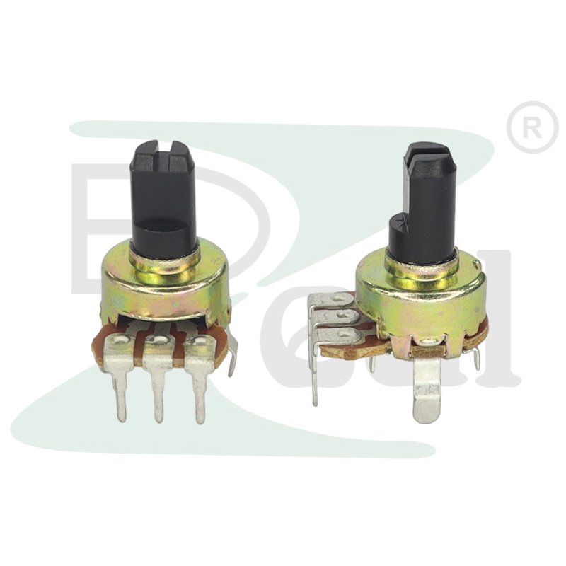 100K 3 Pin Tone Potentiometer — Smooth rotation, precise resistance control from 0 to 100KΩ