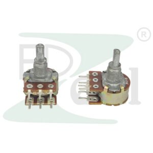 Gerrari 10K Potentiometer With Click 6Pin rotary variable resistor front view