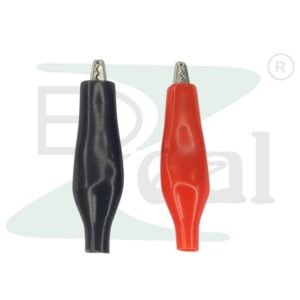 Crocodile Chimti Small Black Red 27mm alligator clip pair for electronics testing India